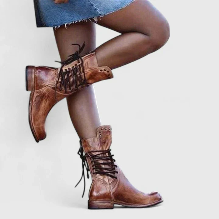Harper | Women's Classic Lace-Up Combat Boots