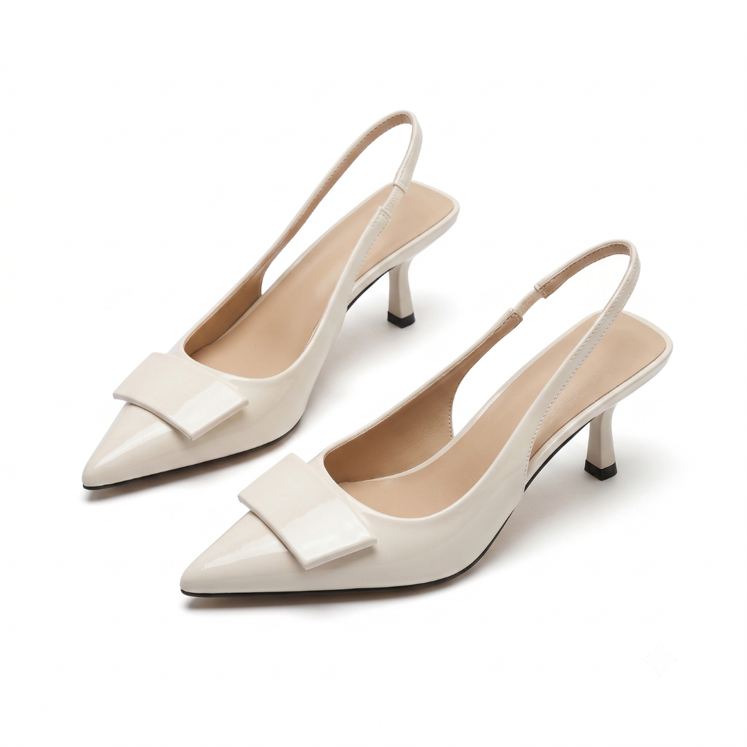 Women's Kitten Heel Slingbacks – Elegant Office Daywear Shoes