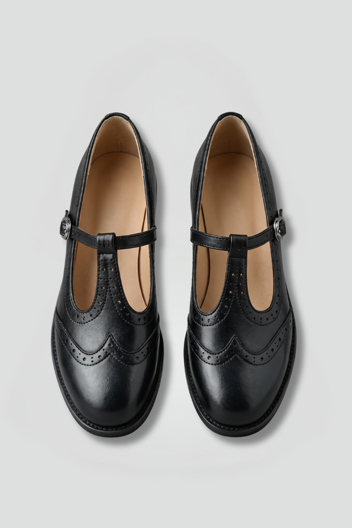 Women's Mary Jane Pumps with Block Heel for Office Wear