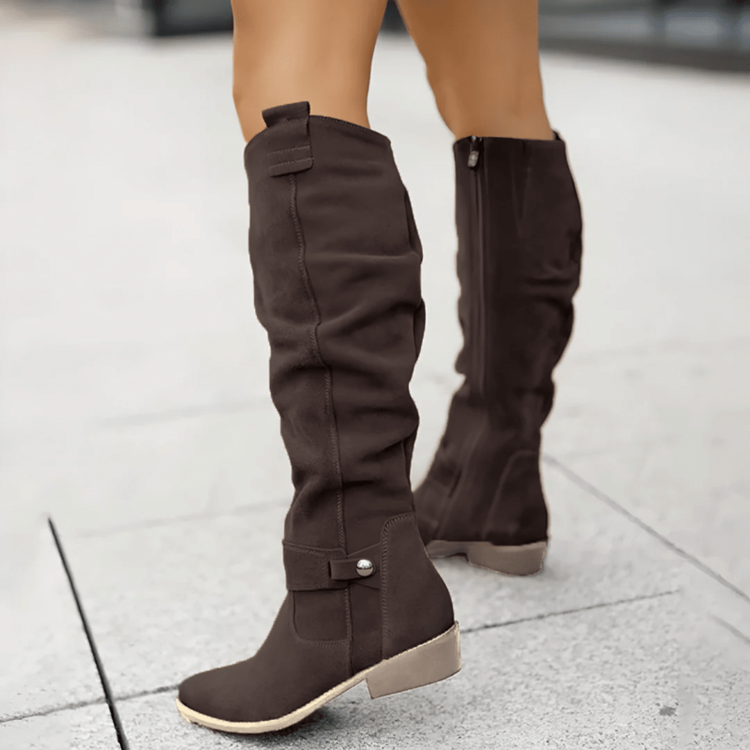 Women's Knee High Boots Brown All-Day Cushioning Stylish Footwear