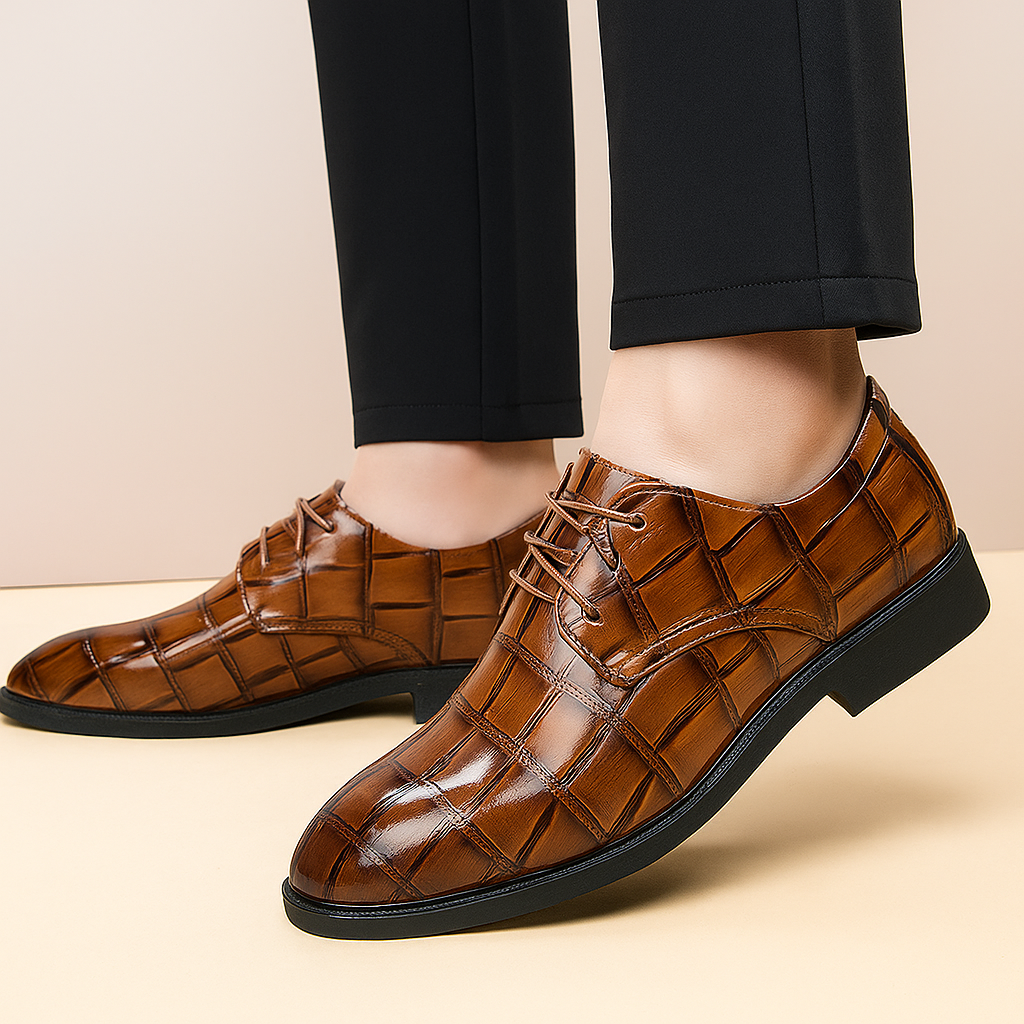 Men's Leather Wedding Shoes Formal Dress Footwear