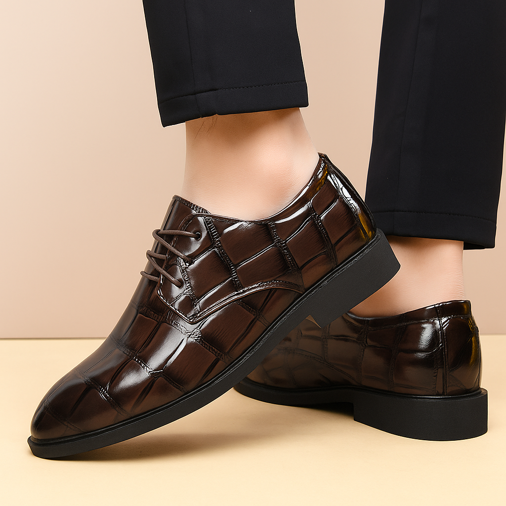Men's Leather Wedding Shoes Formal Dress Footwear