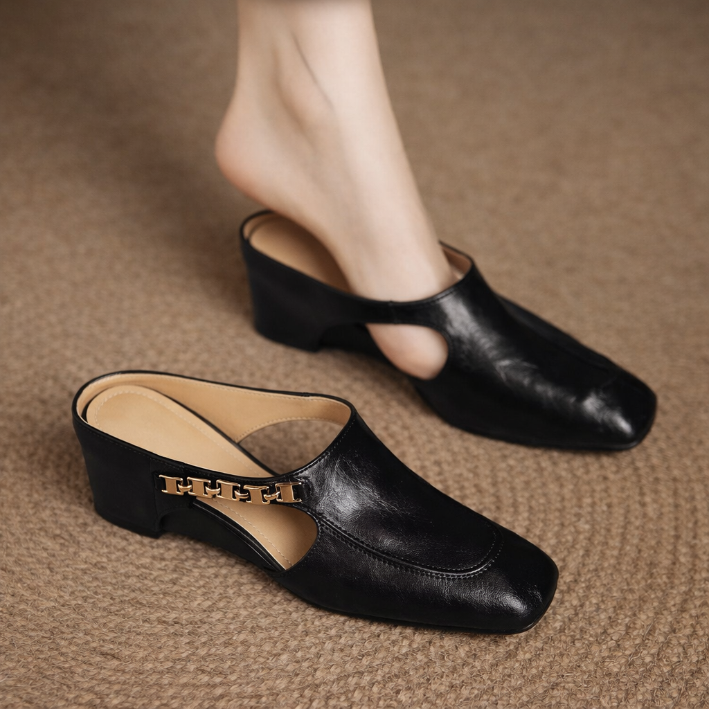 Cairo Leather Mule