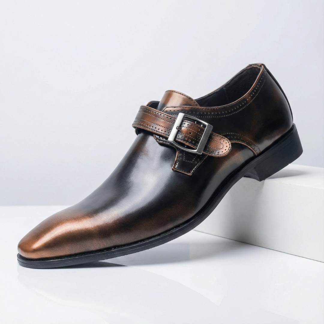 Caruso Leather Dress Shoes — side view