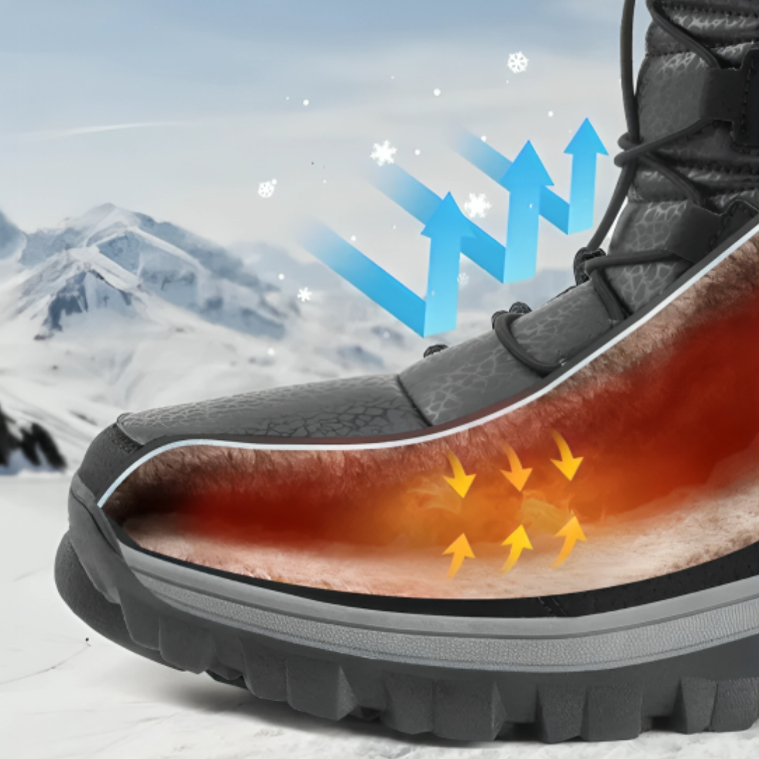 Winterstiefel Damen Wasserdicht mit Warmfutter Plateausohle