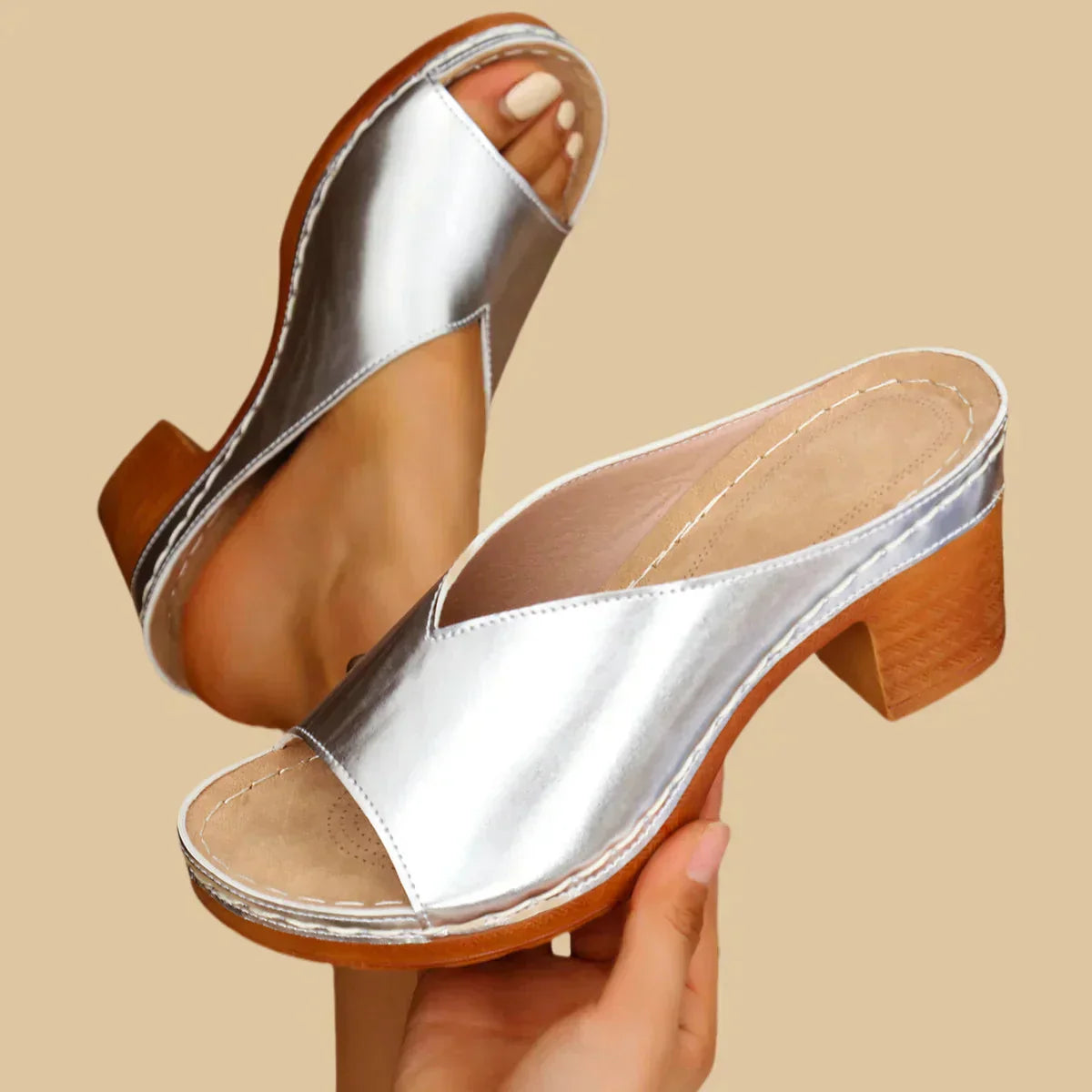 Lisa | Orthopedic Sandals with Thick Heels