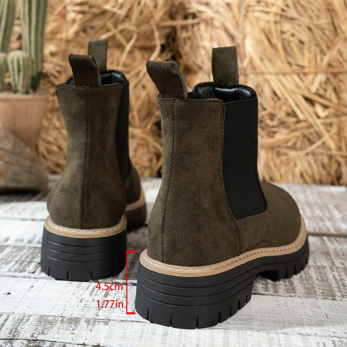 Women's Ankle Boots Slip-On Chelsea Style Casual Footwear