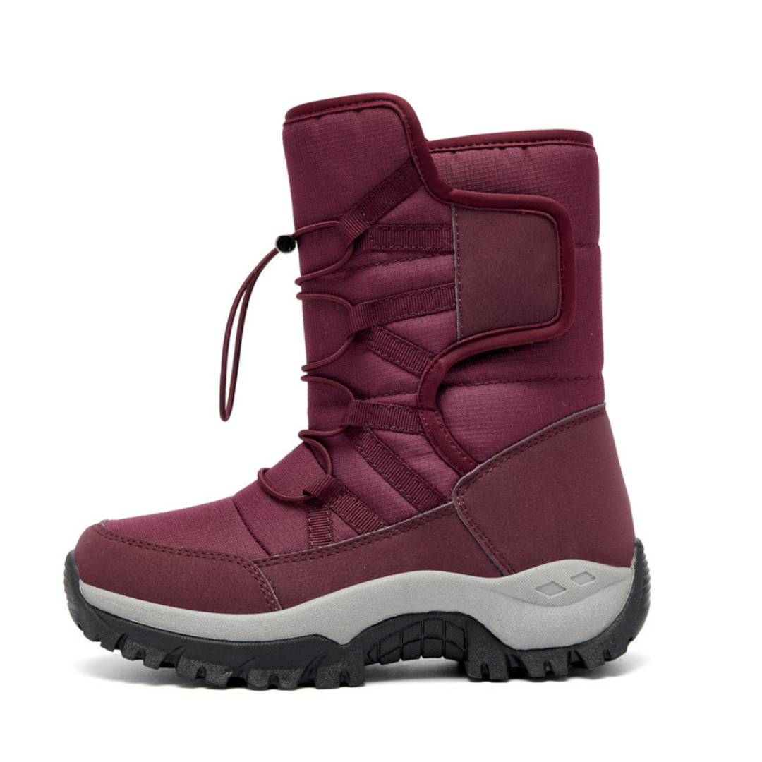 Winterstiefel Damen Wasserdicht mit Warmfutter Plateausohle
