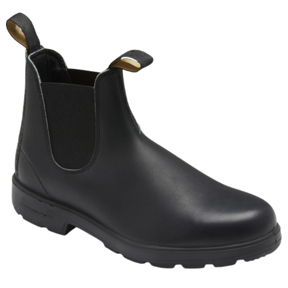 Men's Chelsea Boots Rugged Round Toe Slip-On Casual Footwear