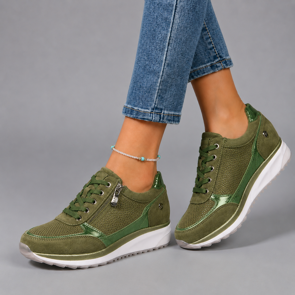 Fiona | Zip-Up Orthopedic Sneakers