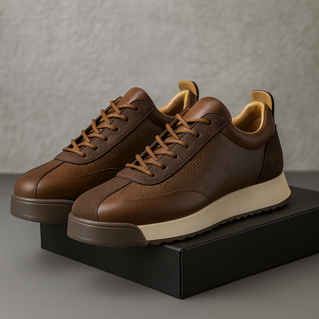 Men's Casual Leather Sneakers Footwear