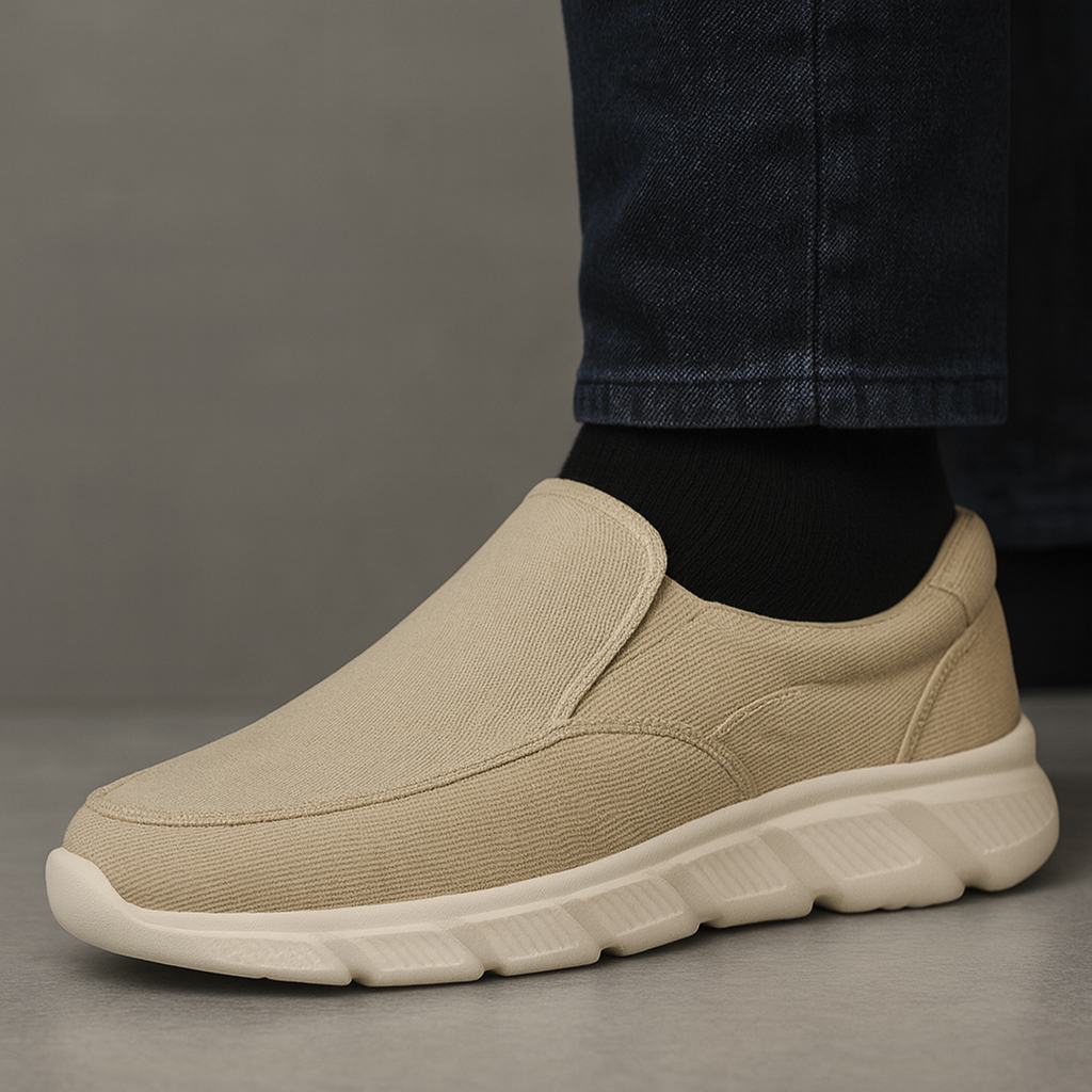 Men's Slip-On Canvas Sneakers | Orthopedic Design | Casual Wear