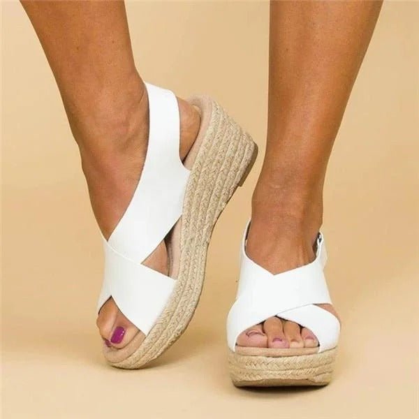 Women's Sandals Adjustable Cross Straps Orthopedic Support All-Day Wear