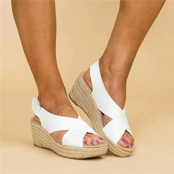 Women's Sandals Adjustable Cross Straps Orthopedic Support All-Day Wear