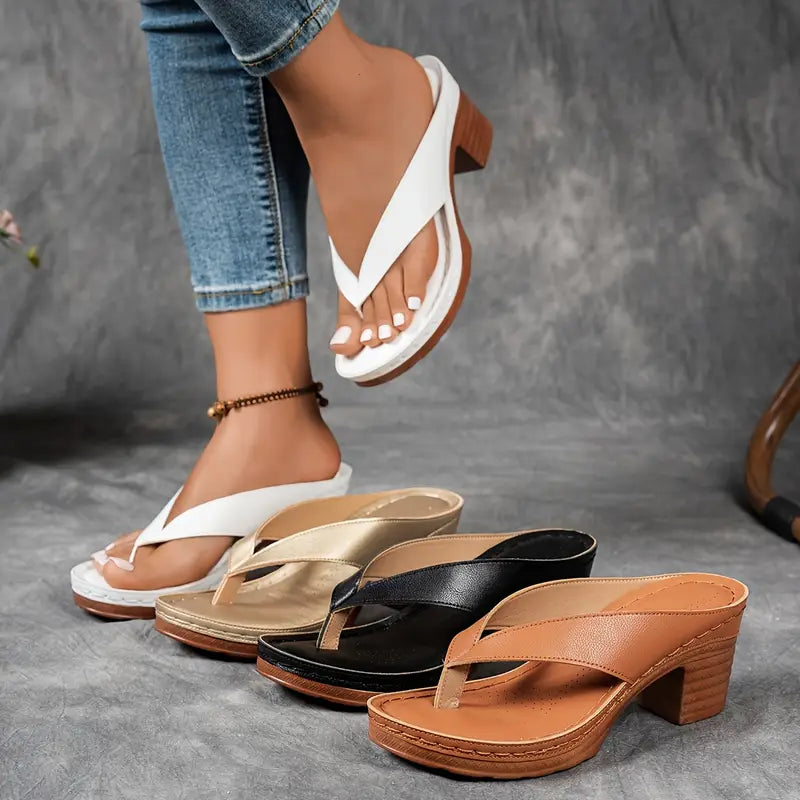 Women's Heeled Sandals | Premium Comfort Design | Slip-On | Casual Footwear