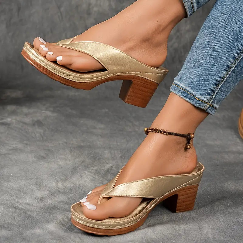 Women's Heeled Sandals | Premium Comfort Design | Slip-On | Casual Footwear