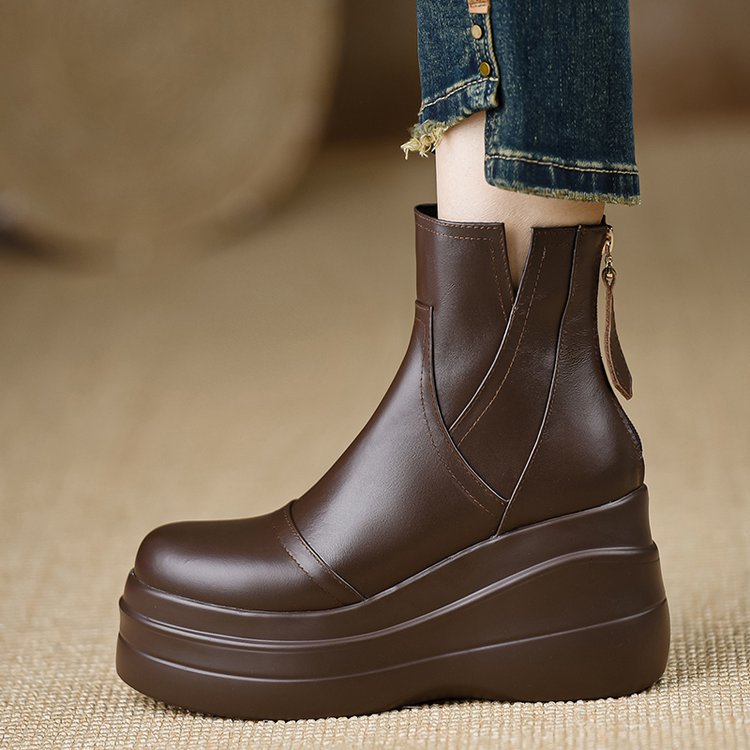 Savona Leather Orthopedic Platform Boots