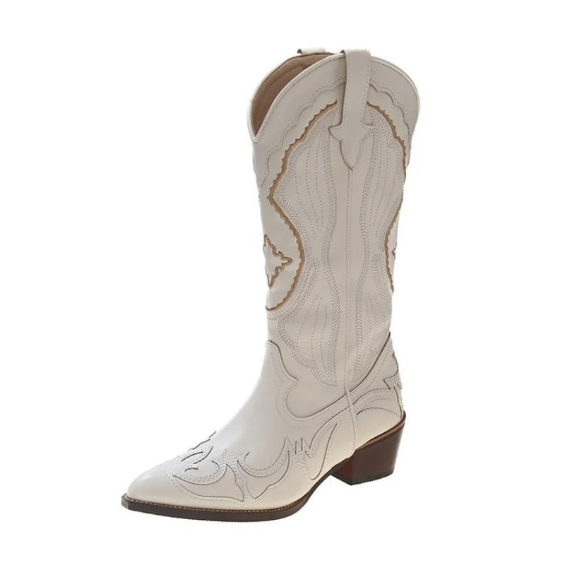 Women's Cowboy Boots | Embroidered, Waterproof, Stylish, Casual