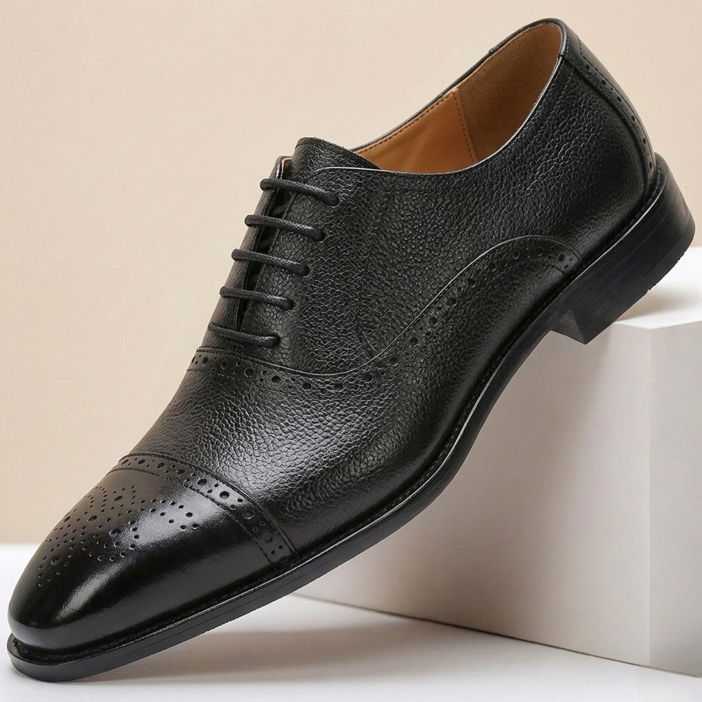 Men's Wedding Shoes Cowhide Leather Formal Footwear