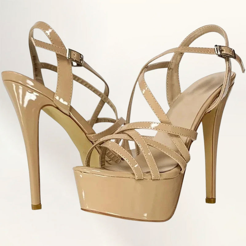 Kayla - Women’s Strappy Platform Stiletto Heels