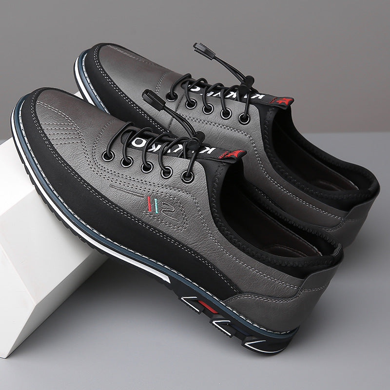 Men's Leather Sneakers Casual Lightweight Stylish