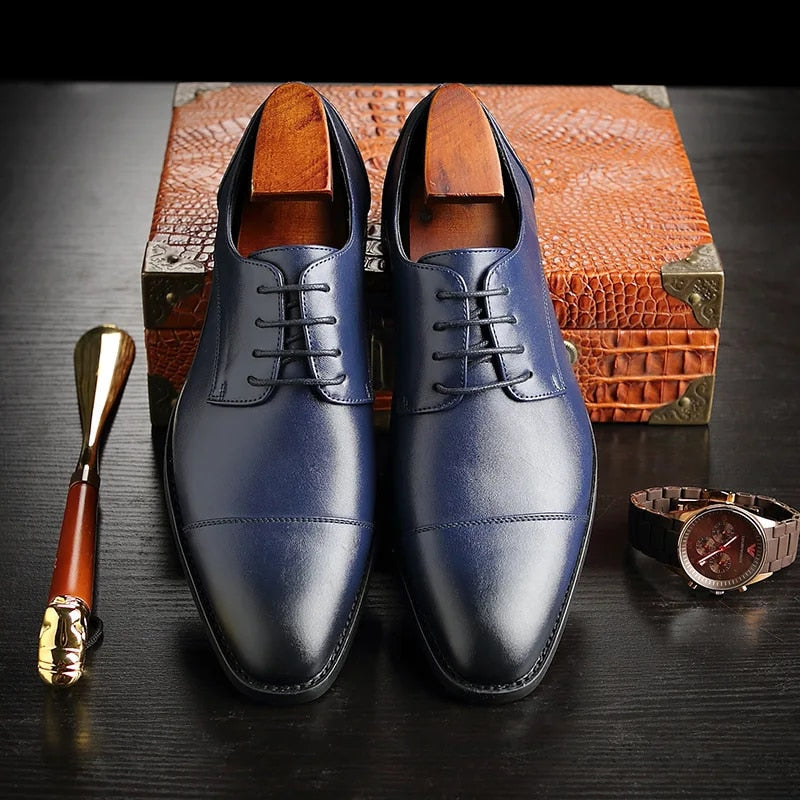 Men's Classic Oxfords Dress Shoes | Formal Footwear for Business or Events