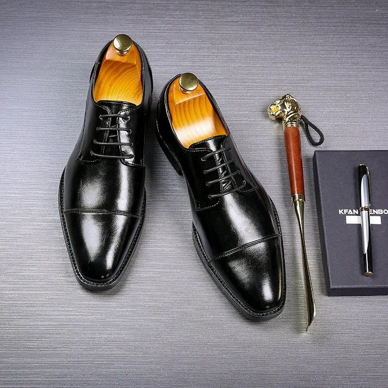 Men's Classic Oxfords Dress Shoes | Formal Footwear for Business or Events