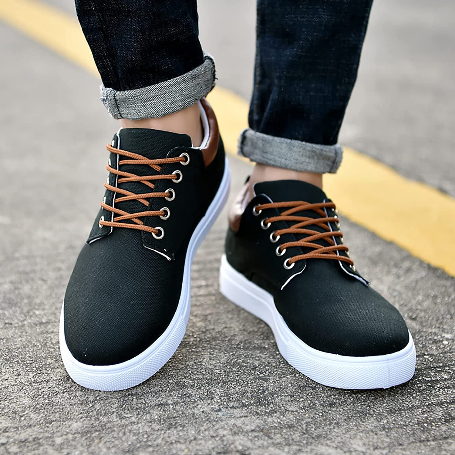 Men's Canvas Sneakers Stylish Comfort Casual Athletic Wear