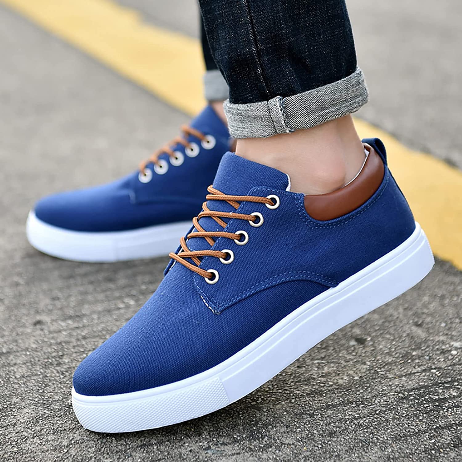 Men's Canvas Sneakers Stylish Comfort Casual Athletic Wear