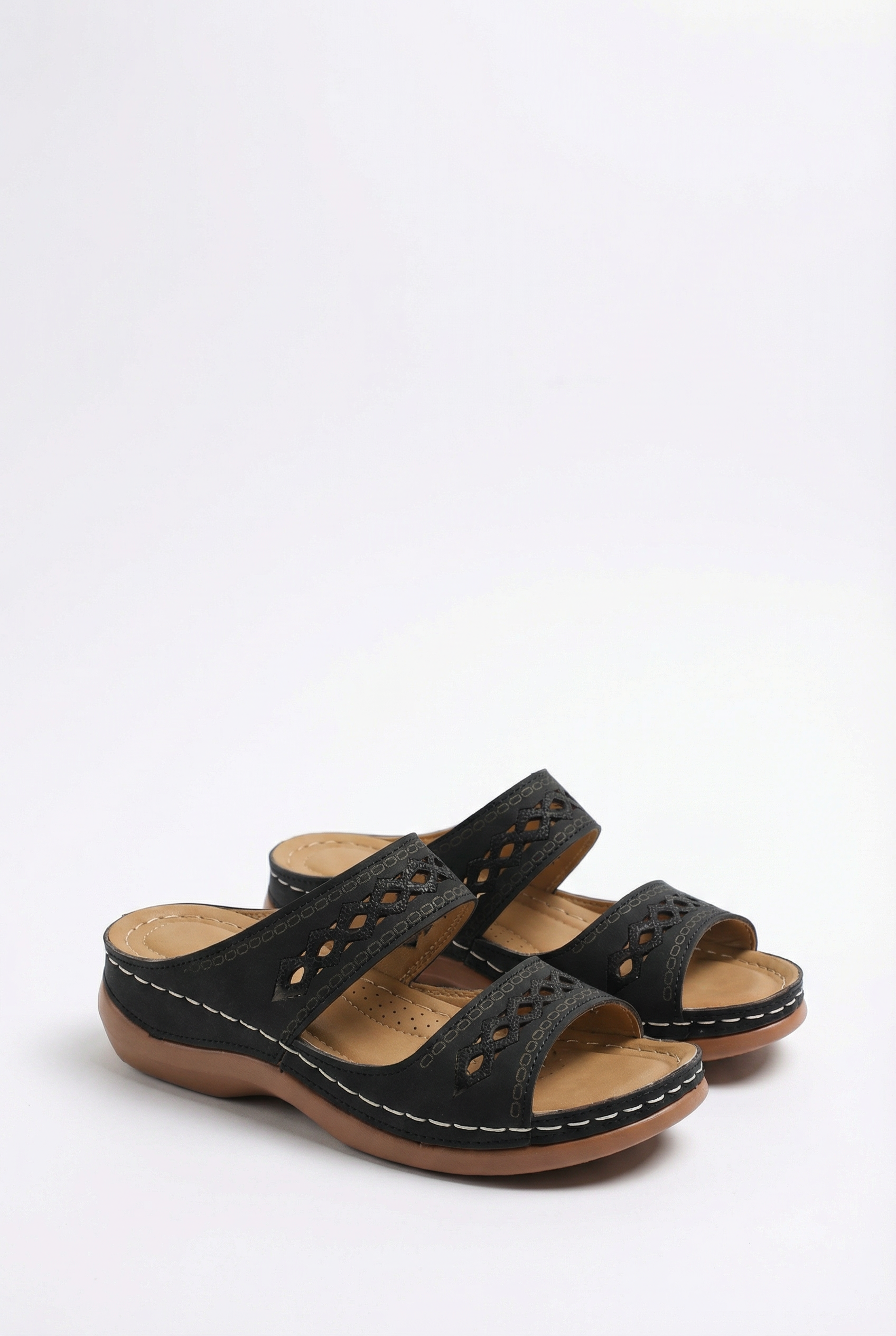 Women's Casual Sandals Adjustable Strap Breathable Vegan Leather