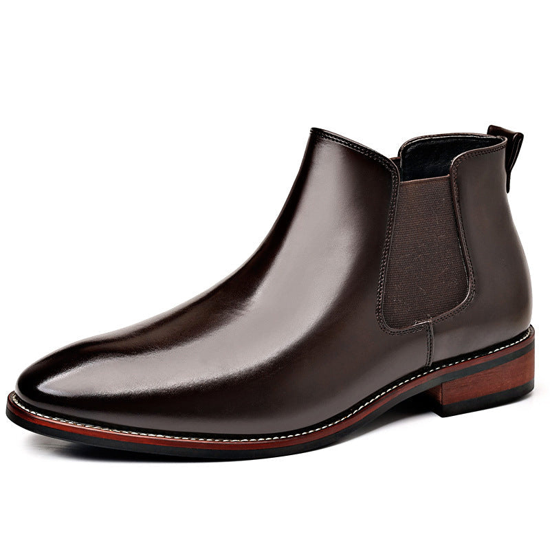 Men's Leather Boots with Lace-Up Closure | Casual Footwear