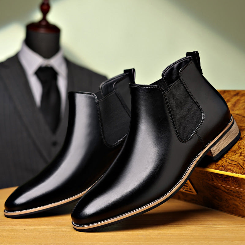 Men's Leather Boots with Lace-Up Closure | Casual Footwear