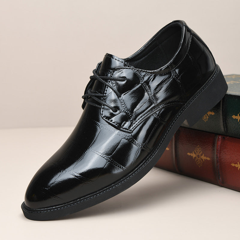 Men's Leather Wedding Shoes Formal Dress Footwear