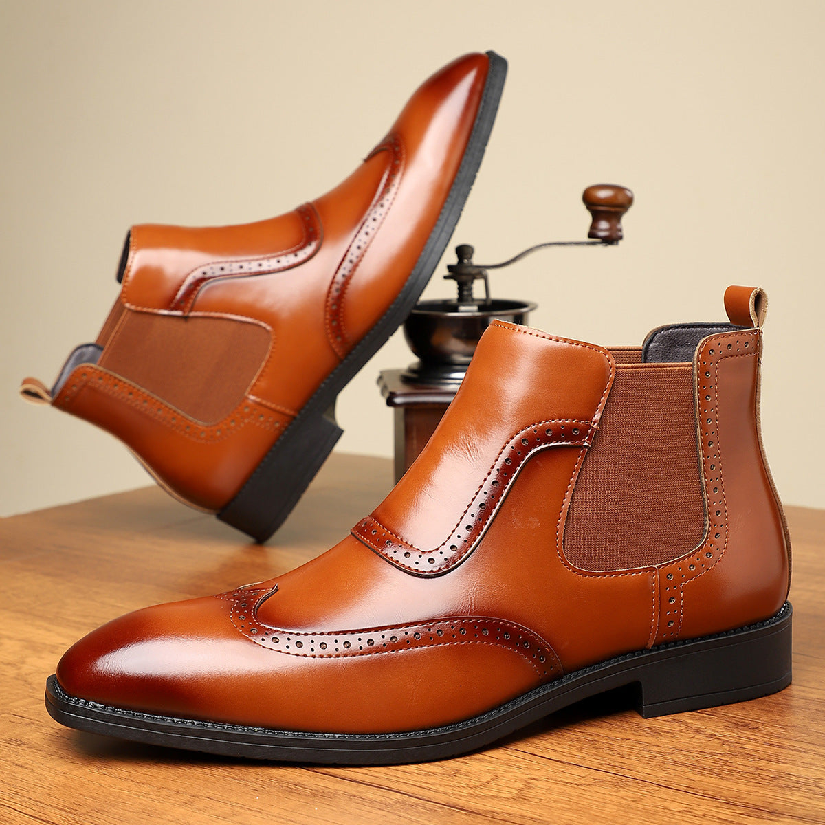 Men's Genuine Leather Boots | Classic Design | Casual Footwear