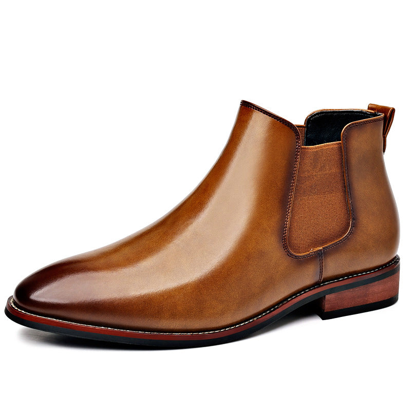 Men's Leather Boots with Lace-Up Closure | Casual Footwear