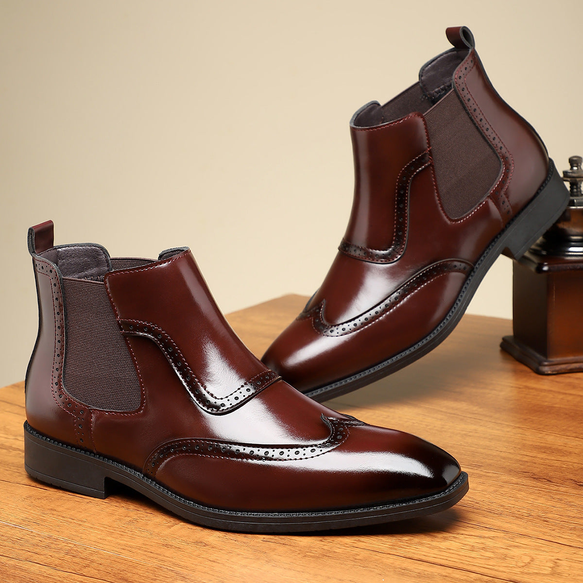 Men's Genuine Leather Boots | Classic Design | Casual Footwear