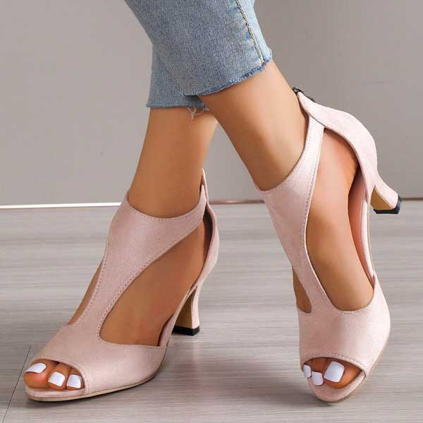 Women's Heeled Sandals | Cushioned Footbed | Slip-On | Casual Footwear