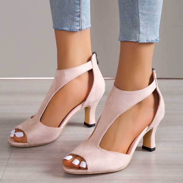 Women's Heeled Sandals | Cushioned Footbed | Slip-On | Casual Footwear