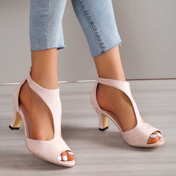 Women's Heeled Sandals | Cushioned Footbed | Slip-On | Casual Footwear
