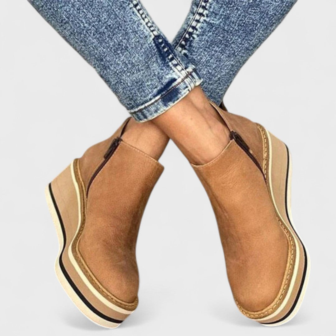 Women's Waterproof Ankle Boots | Platform | Round Toe | Casual Footwear