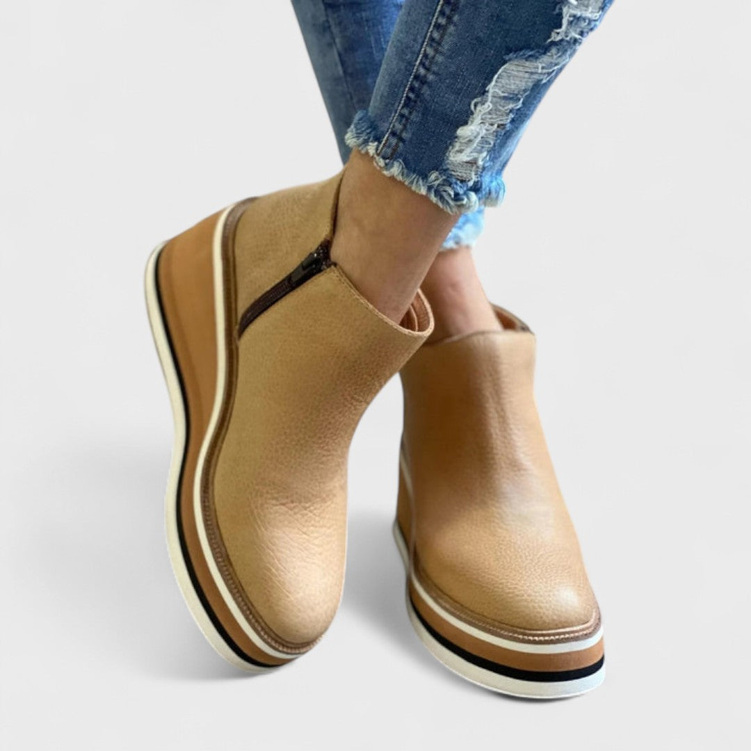 Women's Waterproof Ankle Boots | Platform | Round Toe | Casual Footwear