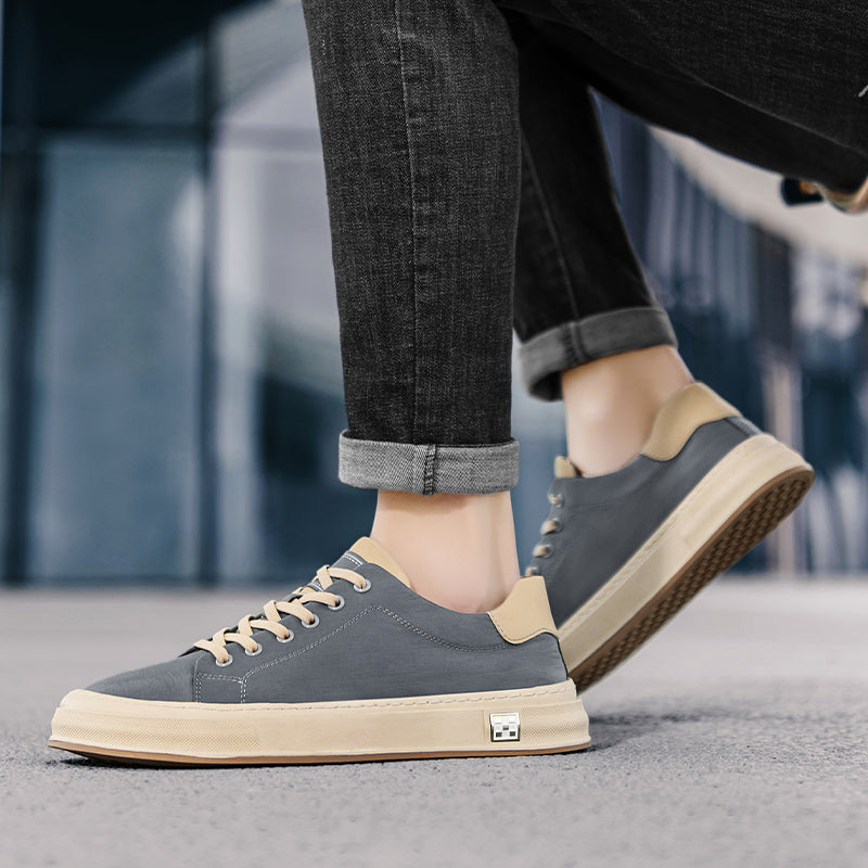 Men's Canvas Sneakers Casual Lightweight Slip-On Shoes