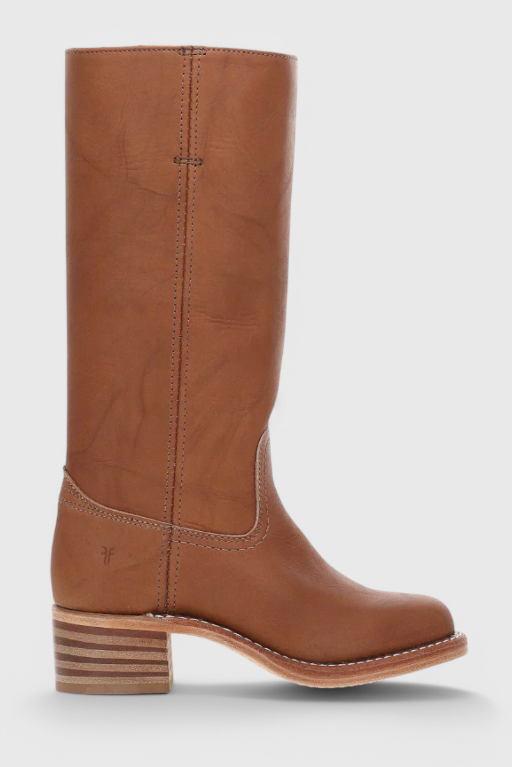 Women's Knee-High Heeled Boots | Classic Stacked Heel | Casual Footwear