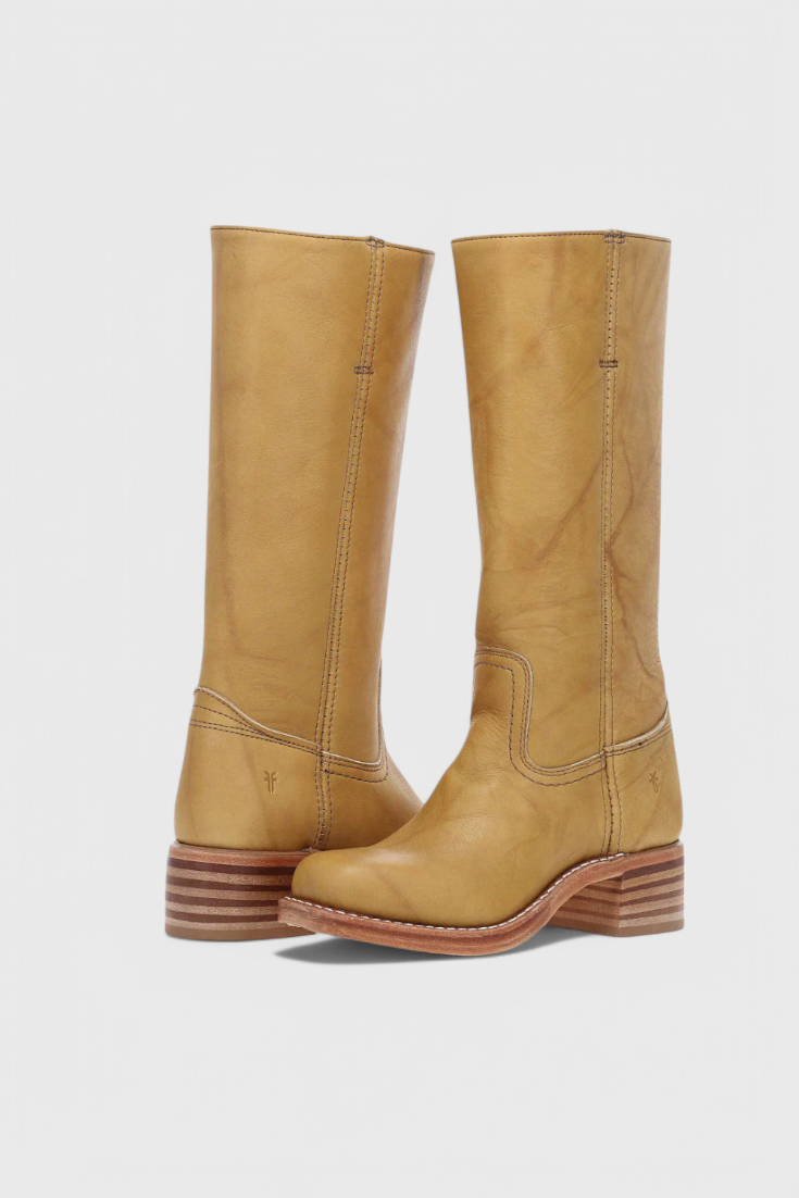 Women's Knee-High Heeled Boots | Classic Stacked Heel | Casual Footwear