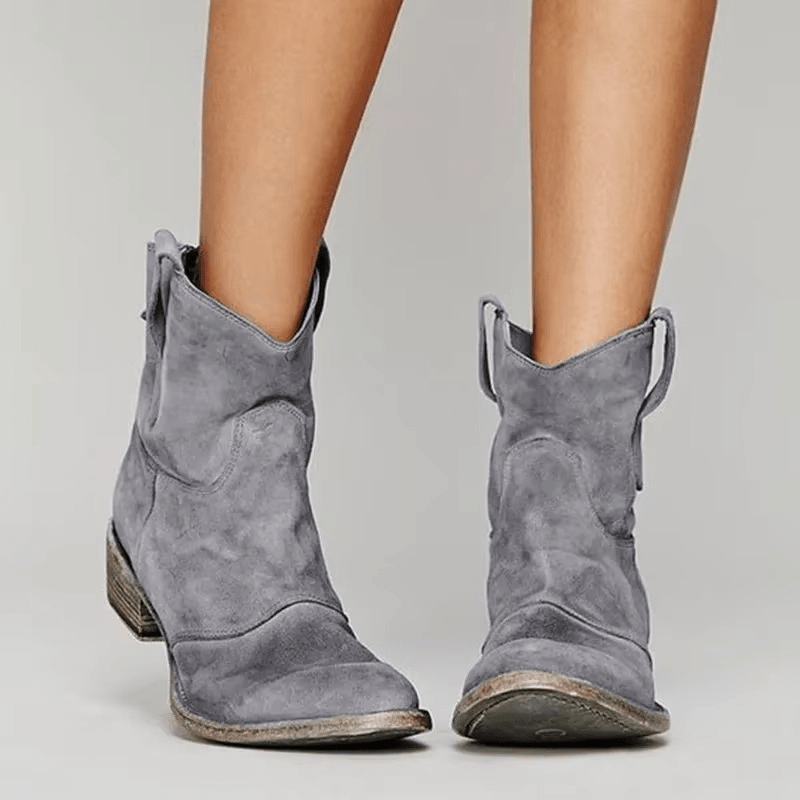 Women's Ankle Boots | Pointed Toe Slip-On Booties | Stylish Footwear