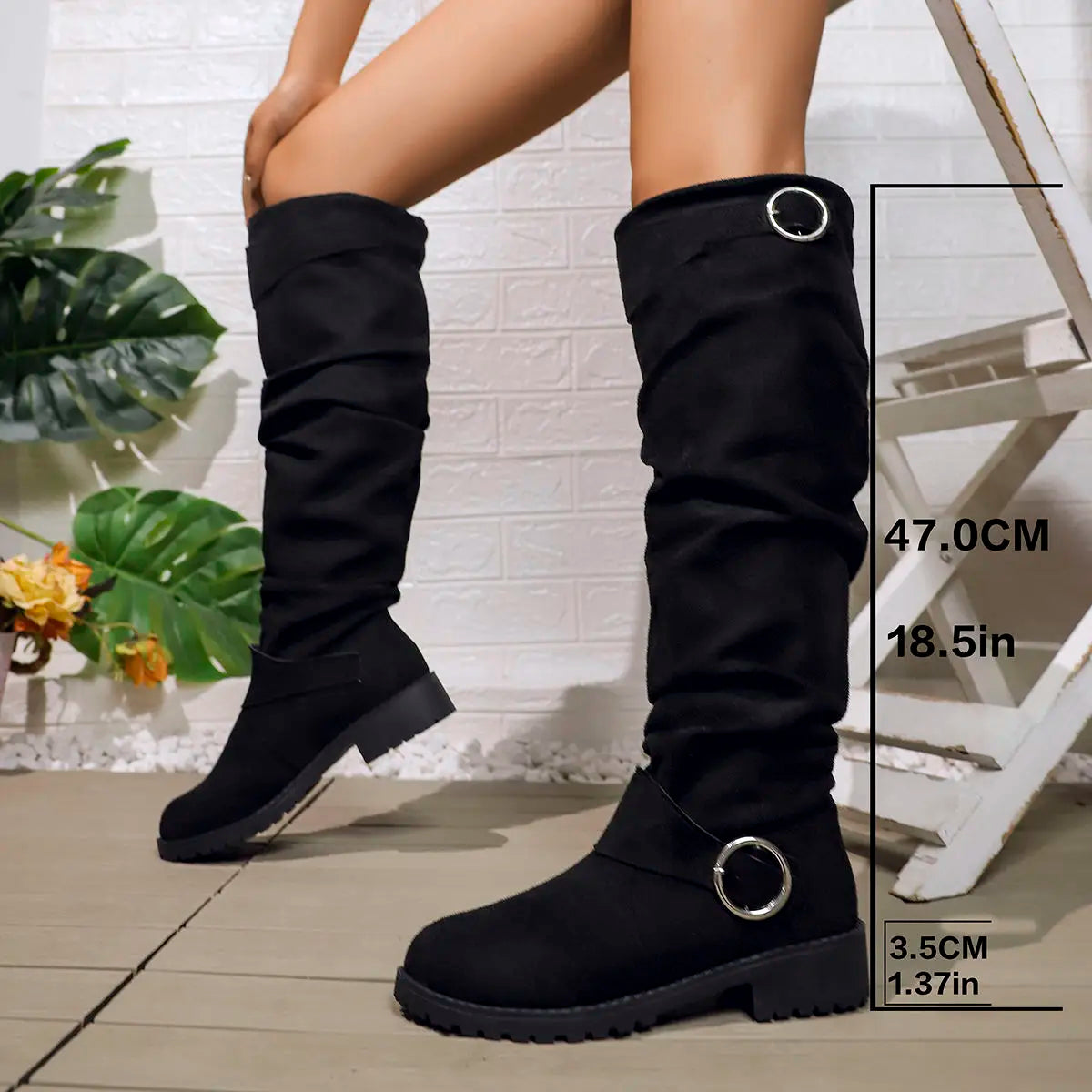 Women's Knee-High Boots | Modern Design, Stylish Look | Casual Footwear