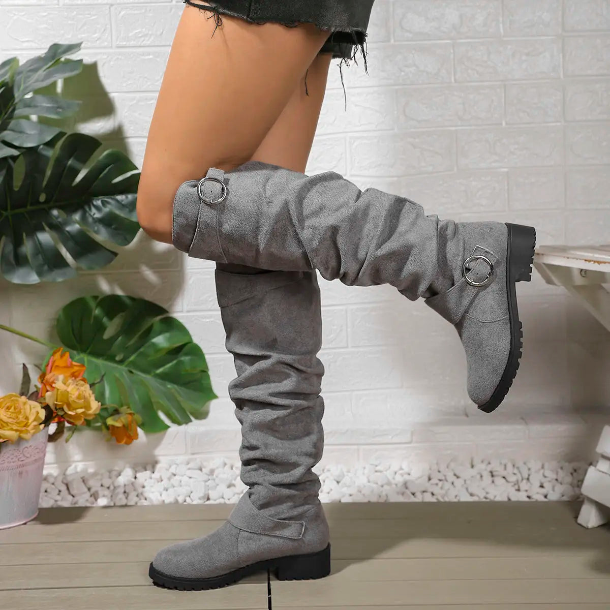 Women's Knee-High Boots | Modern Design, Stylish Look | Casual Footwear