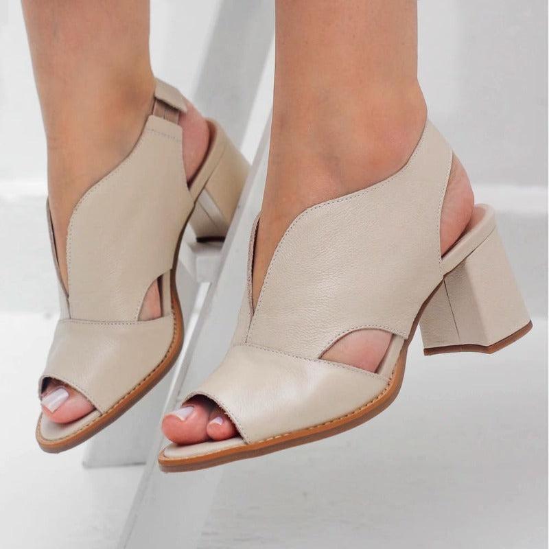 Women's Block Heel Open Toe Sandals for Work & Special Occasions Cushioned Footbed Stable Heel Dressy Evening Shoe | Thomler