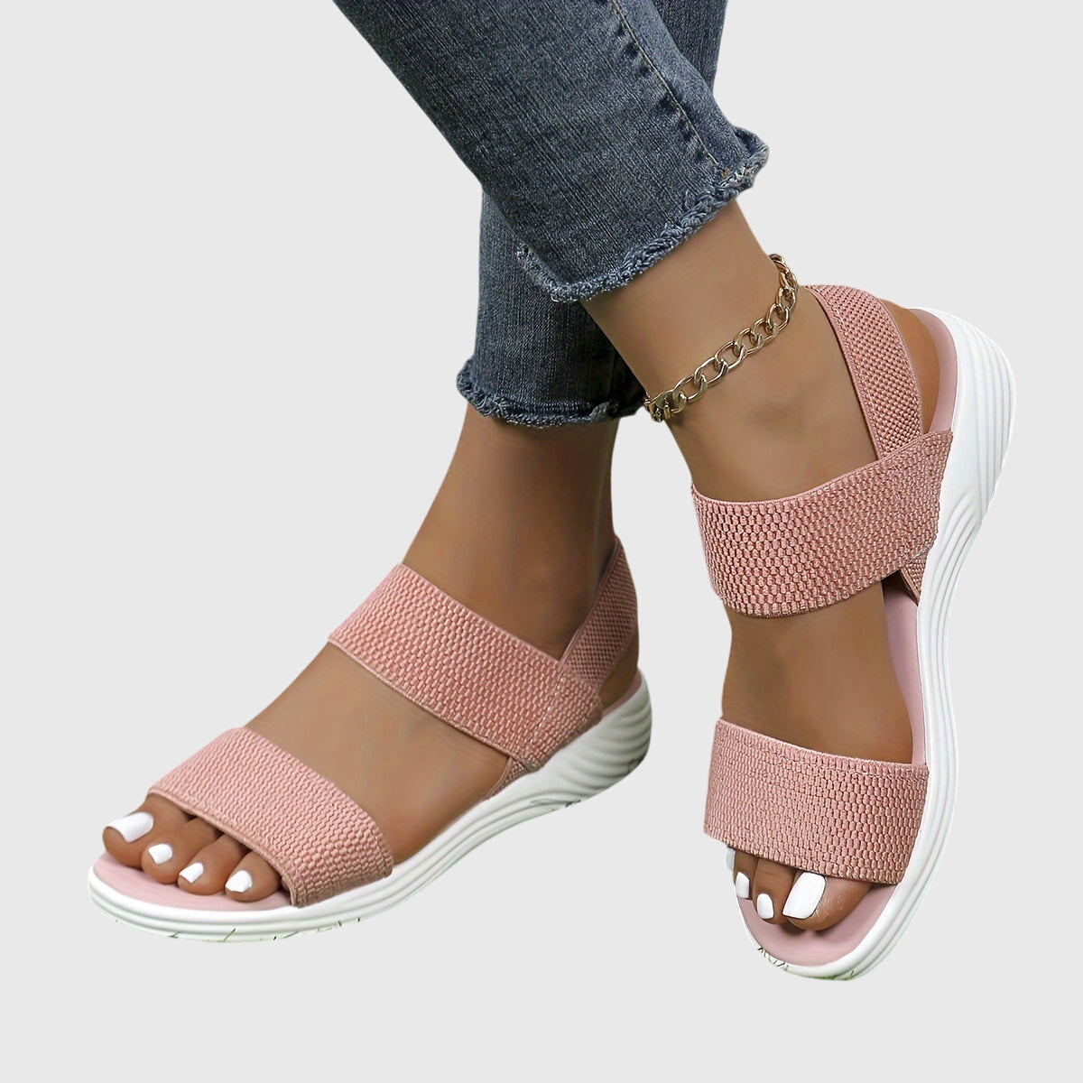 Bridget | Cushioned Stretch Sandals