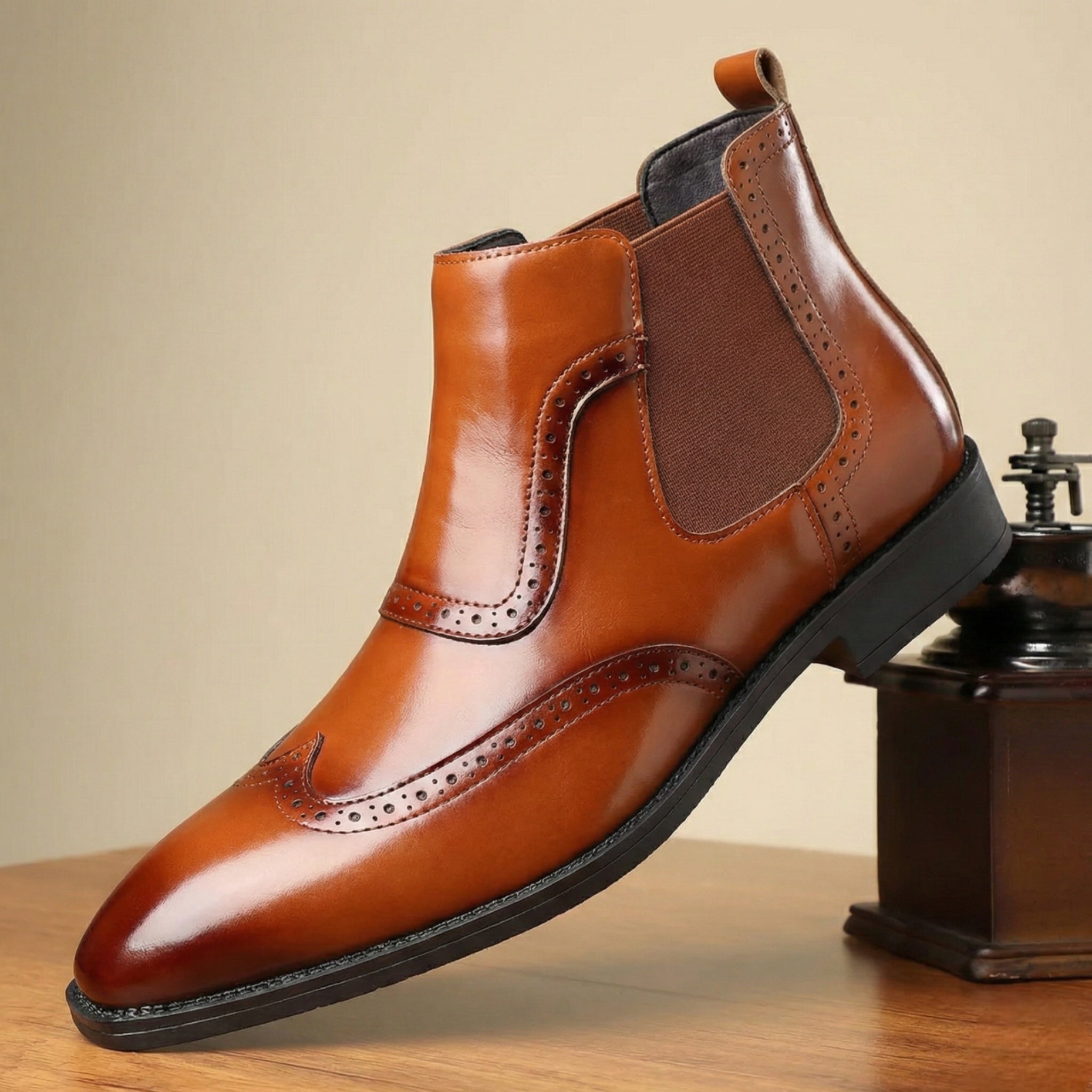 Men's Genuine Leather Boots | Classic Design | Casual Footwear